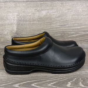 Birkenstock Footprints Alton Mens Sz 9/Women’s 11 Black Leather Slip-On Loafers
